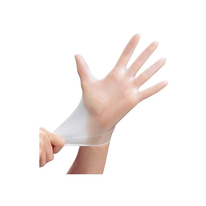 CLEANCARRIER - Guantes Nitrilo Talla L Transparente Cleancarrier Caja X100