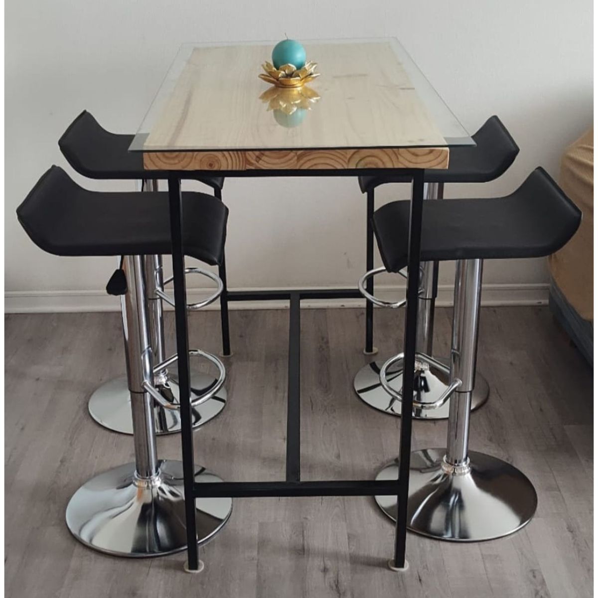 GENERICO - Piso Bar Taburete Giratorio Altura ajustable Manhattan