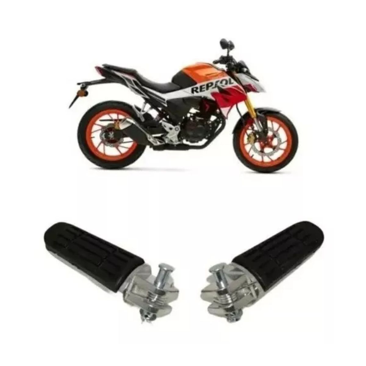GENERICO - Pedalines Para Monda Honda Cb 190r Y Cbr 250 R