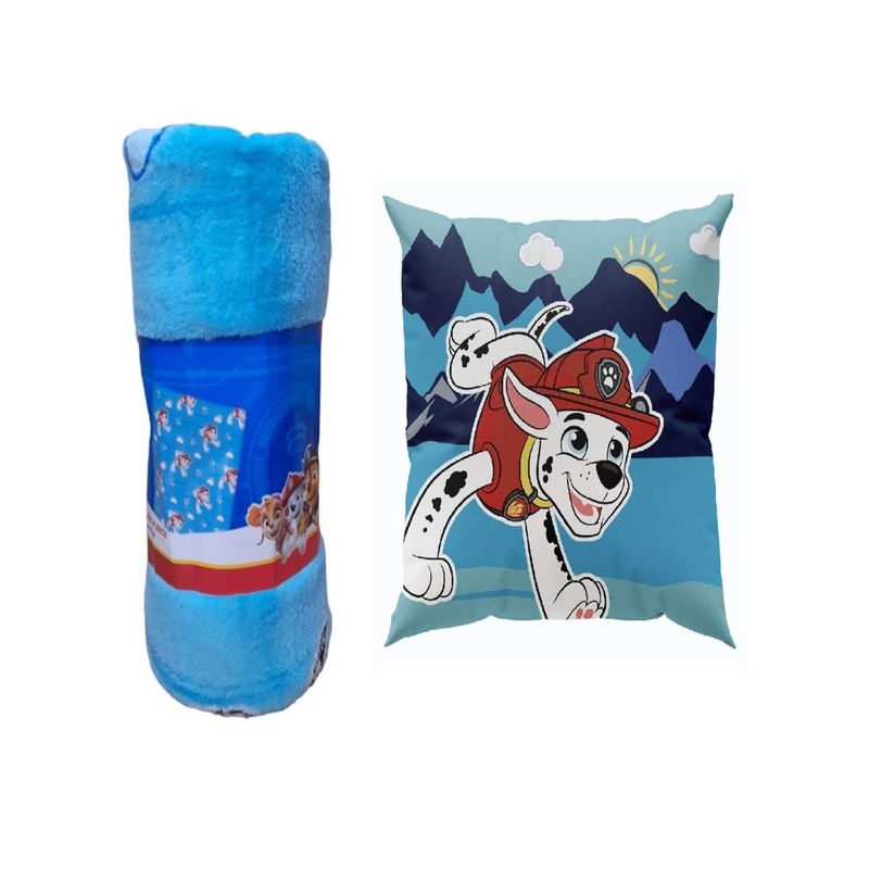 GENERICO - Pack Manta Infantil + Cojín Niño Diseño Animado 19o3