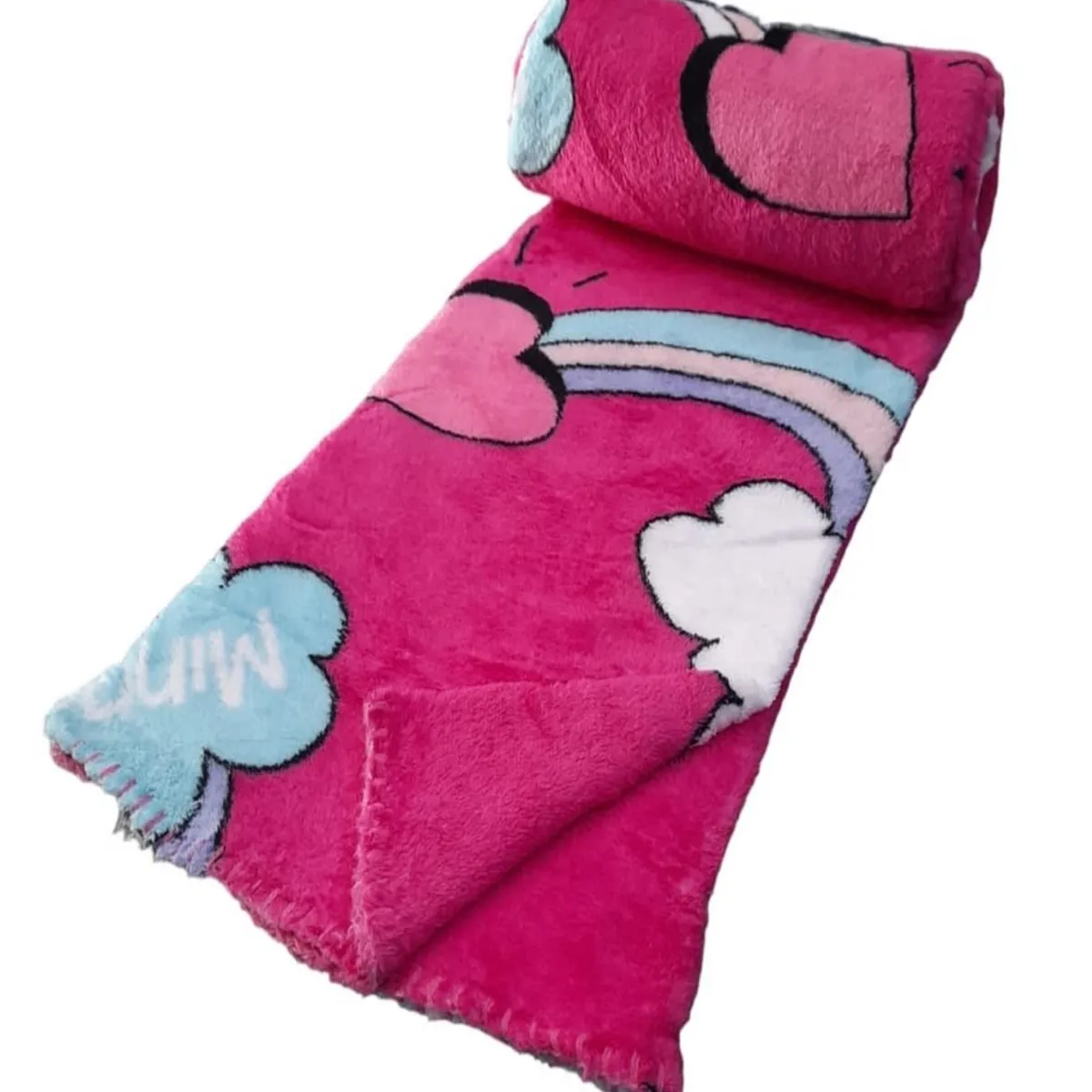 GENERICO - Manta Infantil Niña Diseño Animado 127x152 Suave 19o2