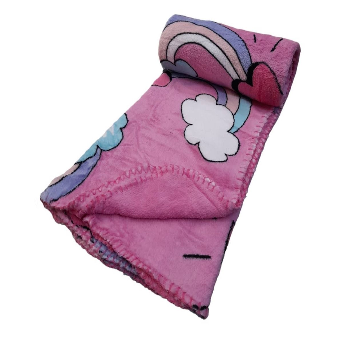 GENERICO - Manta Infantil Niña Diseño Animado 127x152 Suave 19o1