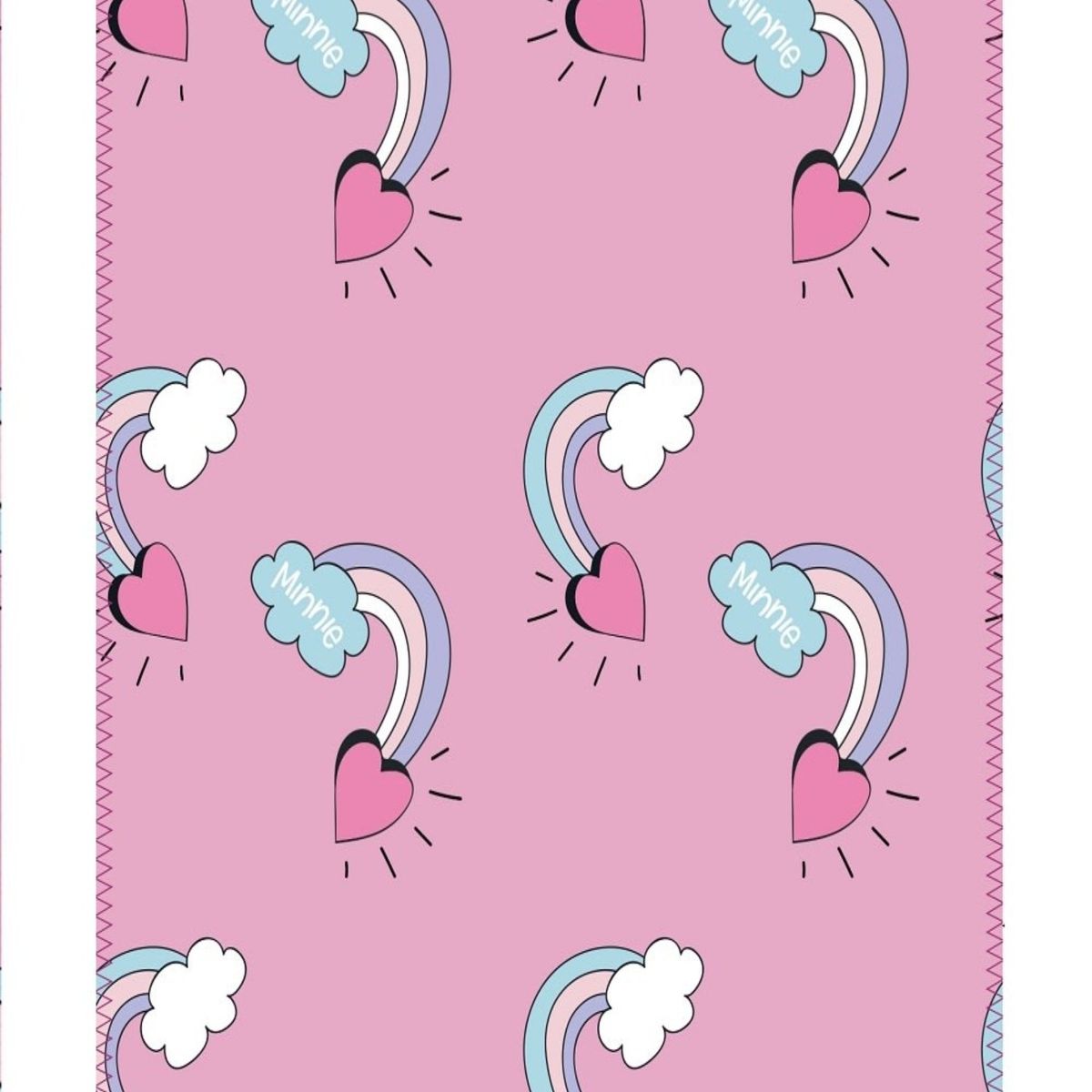 GENERICO - Manta Infantil Niña Diseño Animado 127x152 Suave 19o1