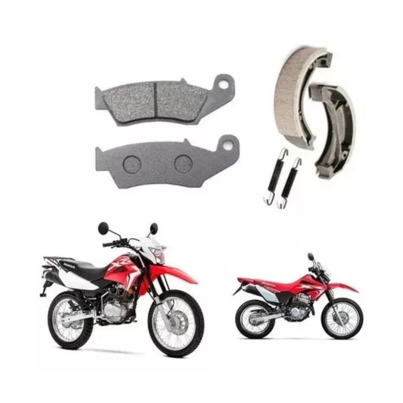GENERICO - Kit Frenos (pastillas + Balatas) Moto Honda Xr 125 / 150
