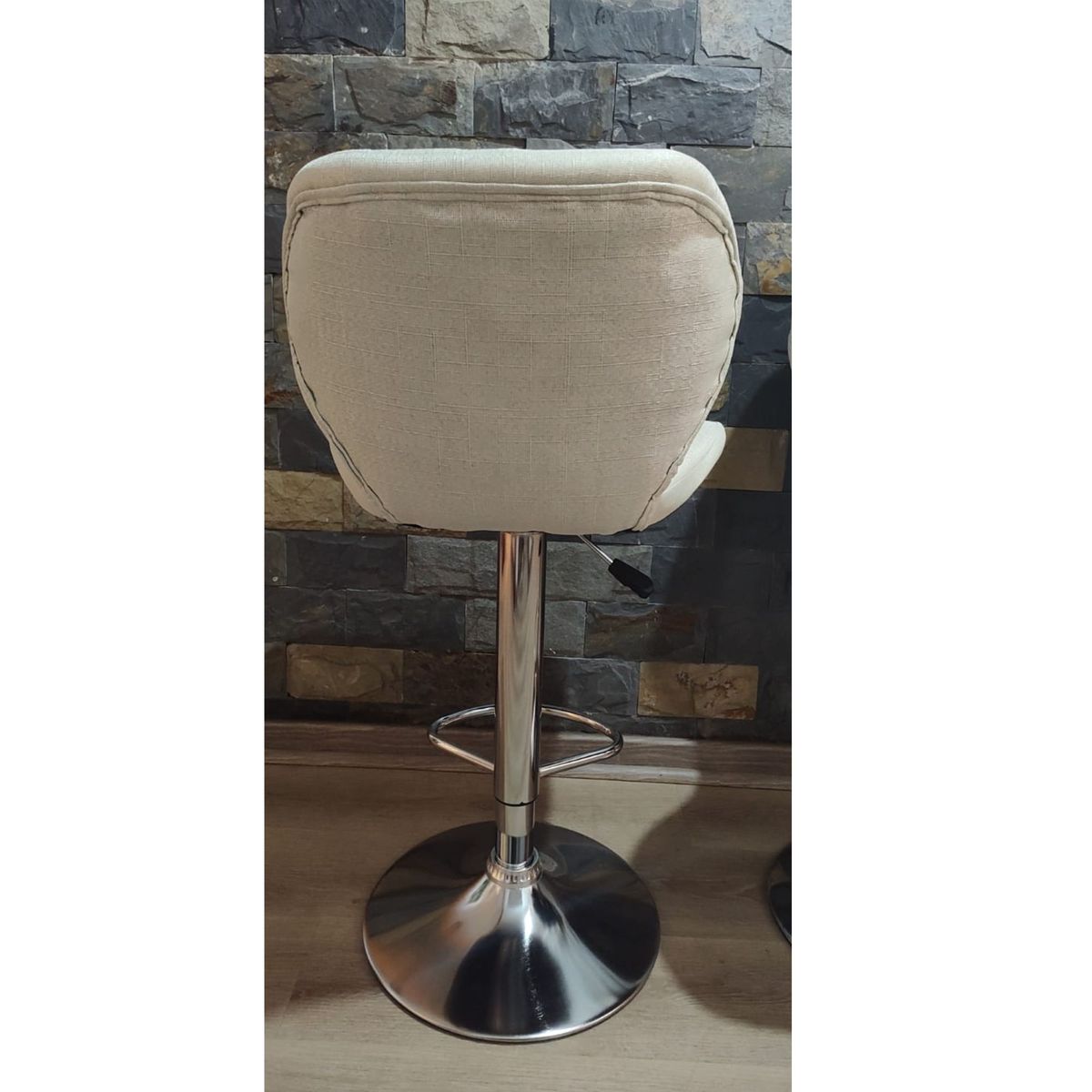 GENERICO - Piso Bar Taburete Giratorio altura ajustable Aviador Marfil