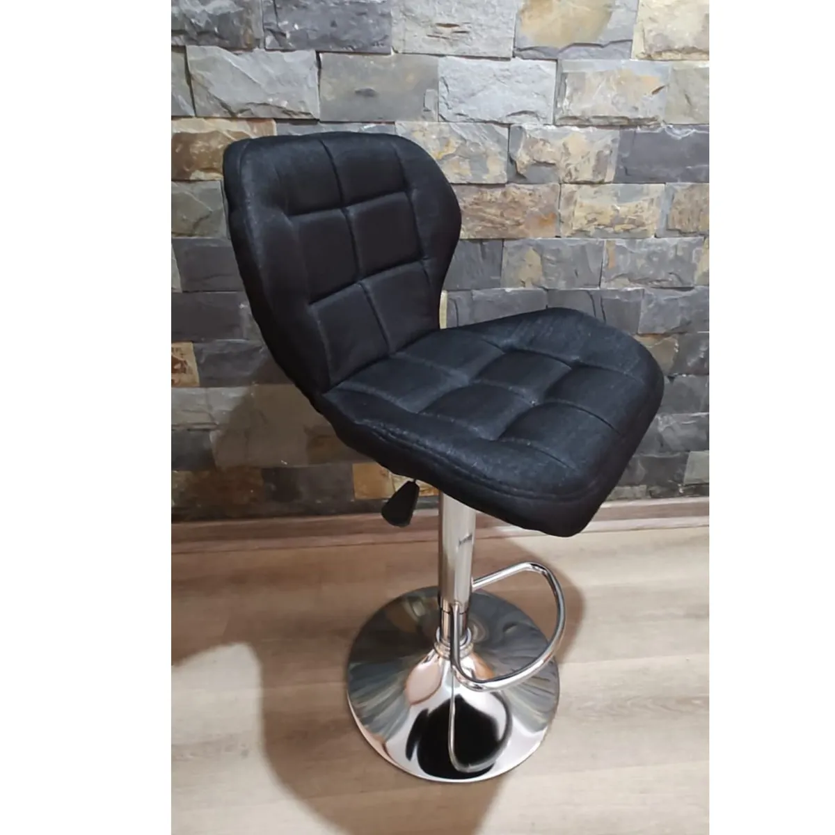 GENERICO - Piso Bar Taburete Giratorio Altura ajustable Aviador Negro