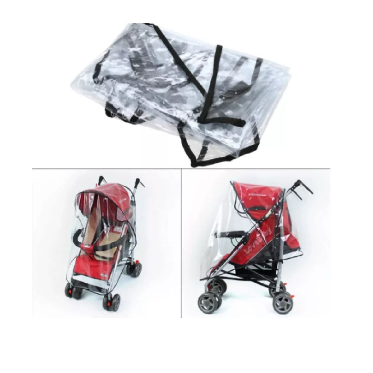 GENERICO - Cubre Coche Protector Impermeable Bebes Lluvia Viento Polvo