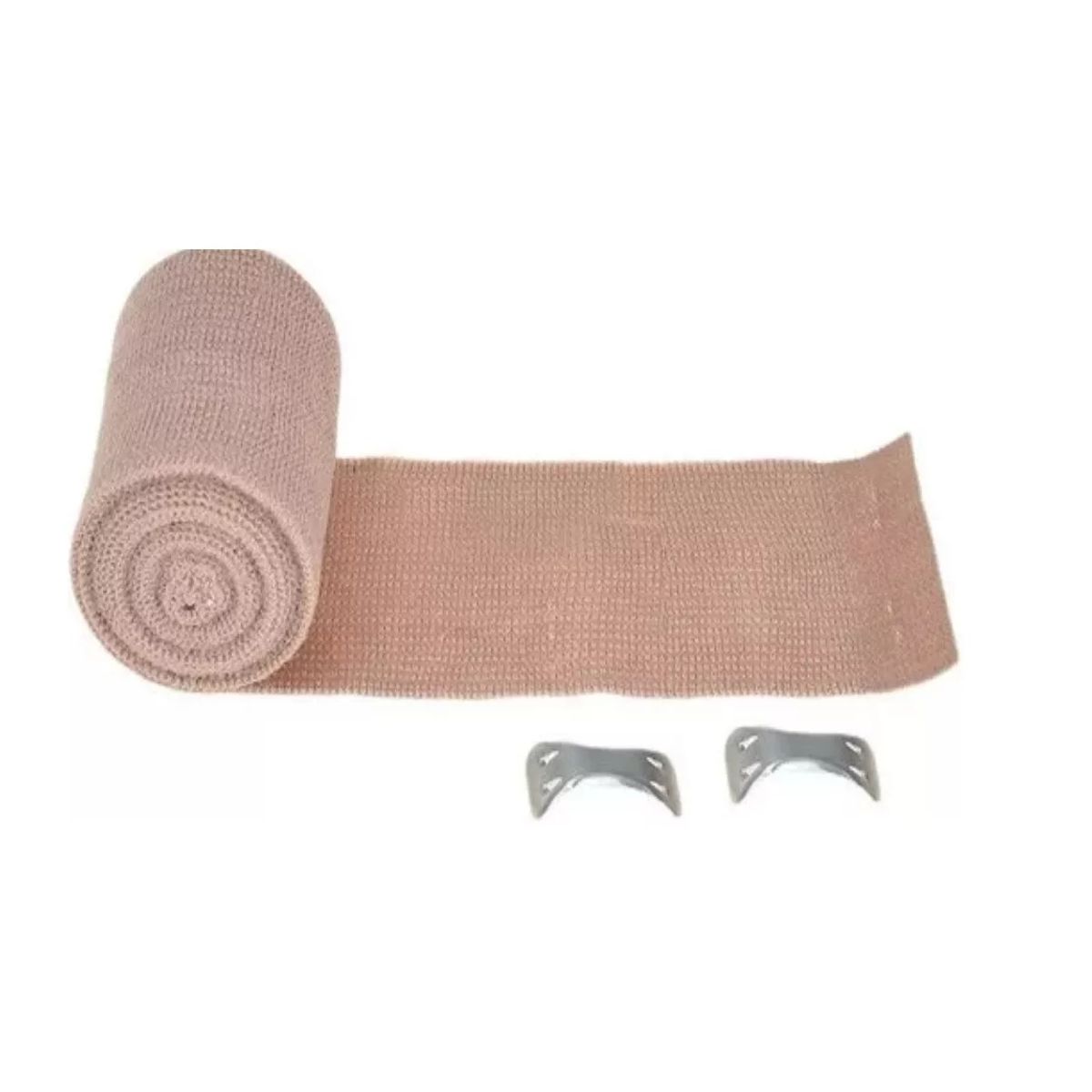 GENERICO - Venda Elástica 7.5 Cm X 4.5 Mt + 2 Gancho Sujetador Unidad