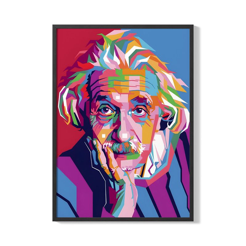 CREANGO - CUADRO POSTER ALBERT EINSTEIN POP ART 33X43