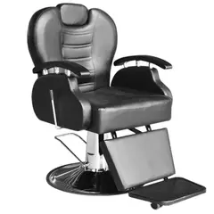 GENERICO - Sillón De Peluquería Reclinable Giratorio Ecocuero Aviador
