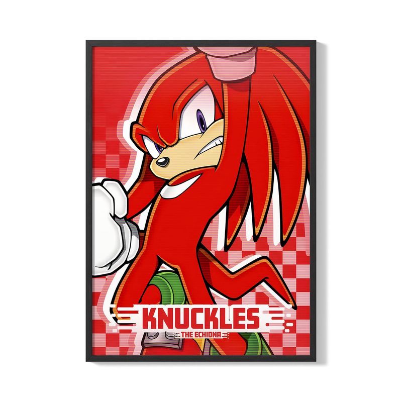 CREANGO - CUADRO POSTER SONIC KNUCKLES 33X43