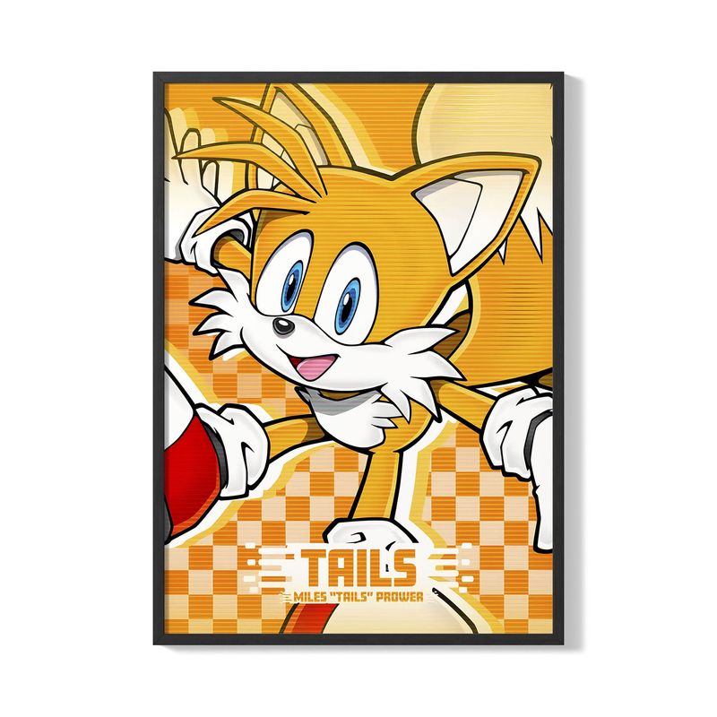 CREANGO - CUADRO POSTER SONIC TAILS 33X43