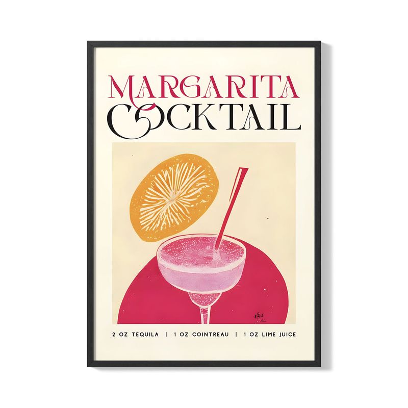CREANGO - CUADRO POSTER MARGARITA COCTEL 33X43