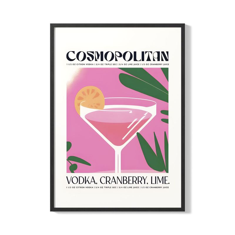 CREANGO - CUADRO POSTER COSMOPOLITAN COCTEL 33X43