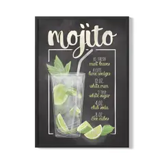 CREANGO - CUADRO POSTER MOJITO COCTEL 33X43