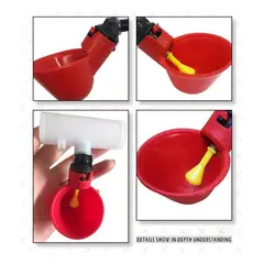 GENERICO - Bebedero Automático Para Codorniz Pollo Gallo 24 Uds