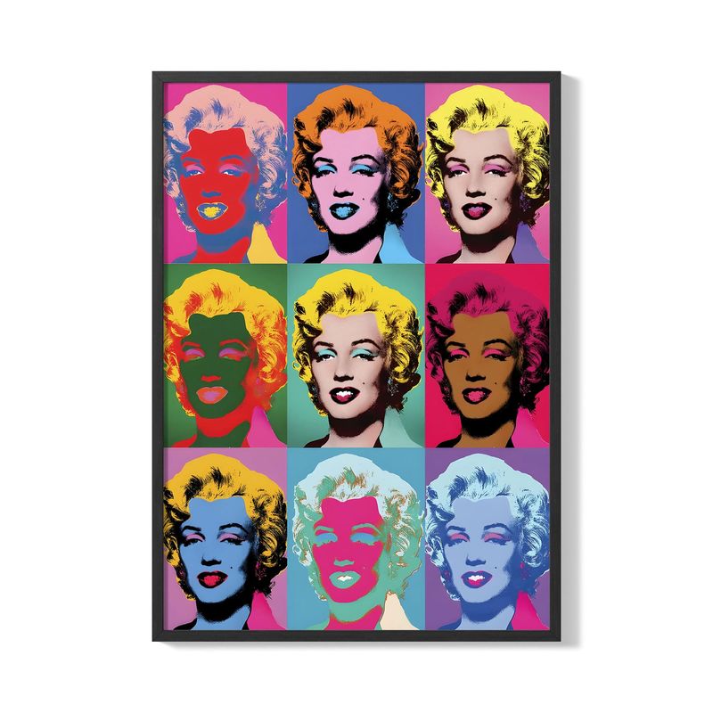 CREANGO - CUADRO POSTER MARILYN MONROE ANDY WARHOL 33X43