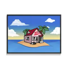 CREANGO - CUADRO POSTER DRAGON BALL KAME HOUSE 33X43