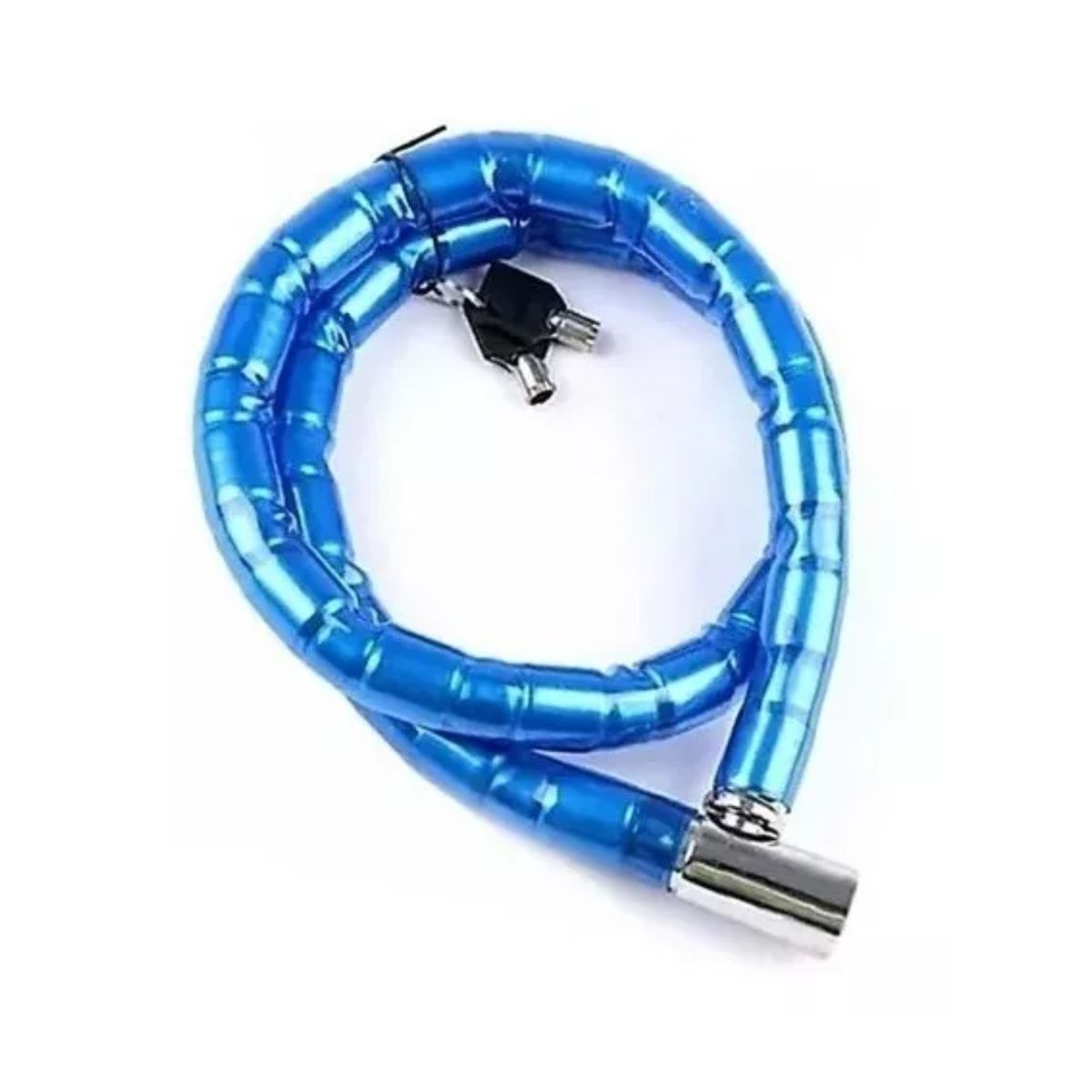 GENERICO - Candado Cadena Para Motos Azul 120cm excelente Seguridad