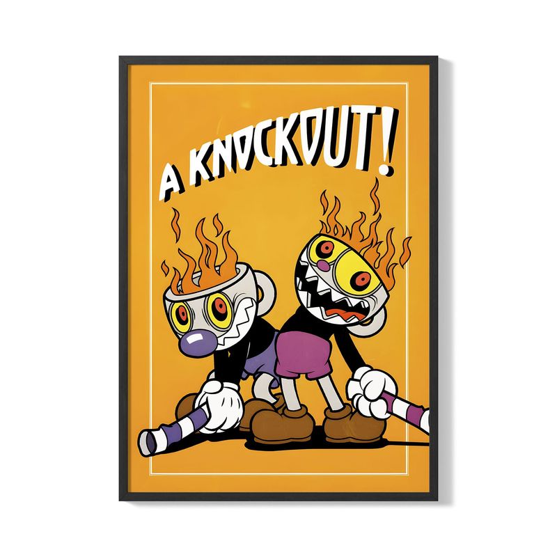CREANGO - CUADRO POSTER CUPHEAD 33X43 DISEÑO 2