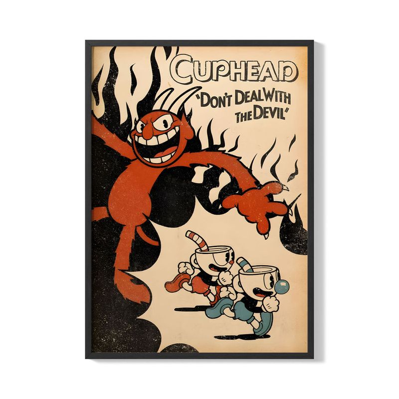 CREANGO - CUADRO POSTER CUPHEAD 33X43 DISEÑO 5