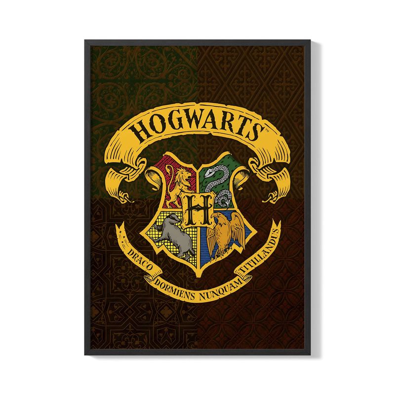CREANGO - CUADRO POSTER ESCUDO DE HOGWARTS 33X43