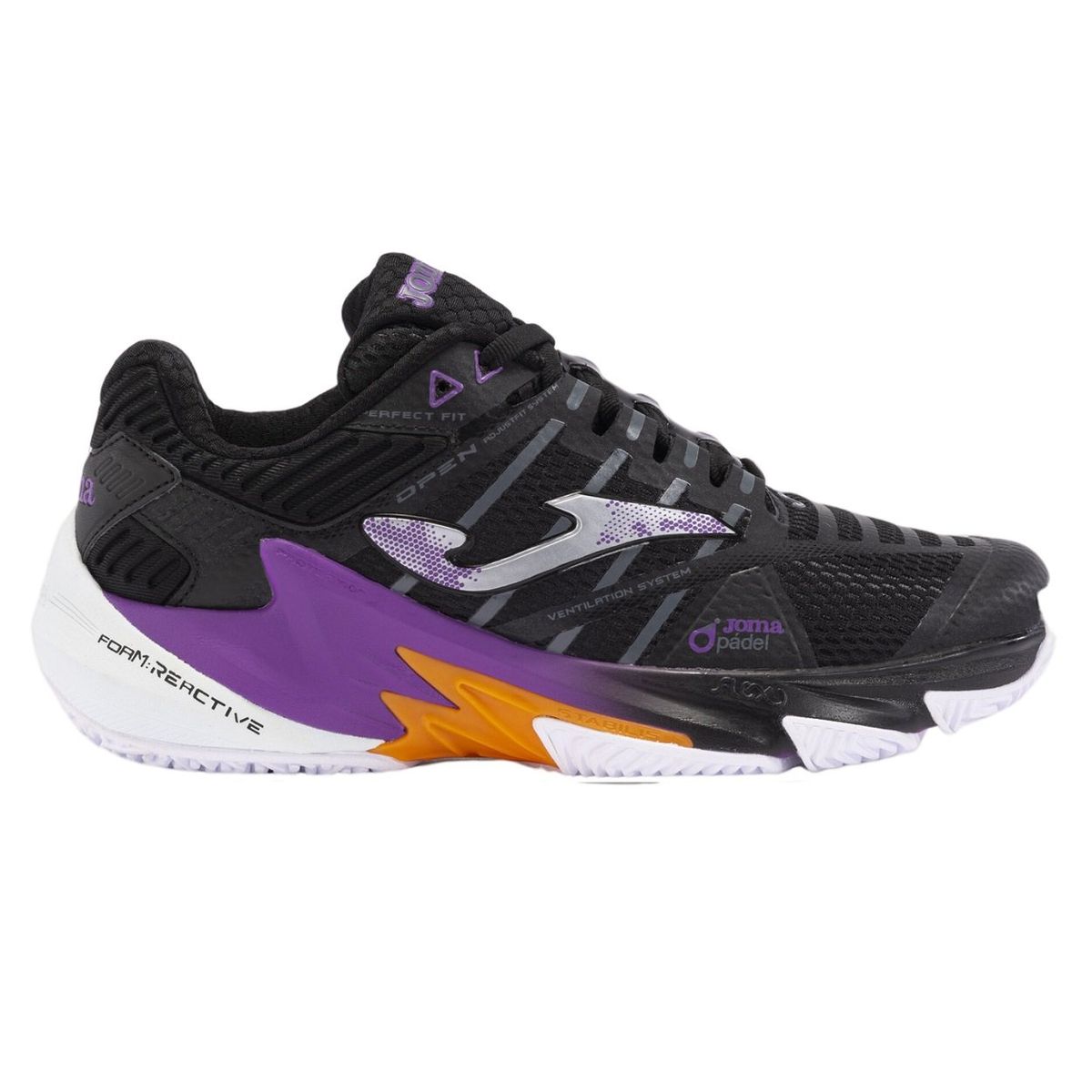 JOMA - Zapatilla Pádel Mujer Open 24 Negro Joma - 39