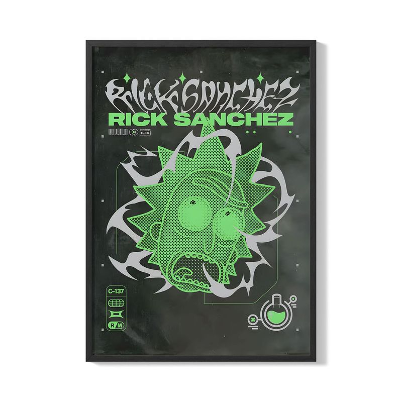 CREANGO - CUADRO POSTER RICK AND MORTY RICK SANCHEZ 33X43