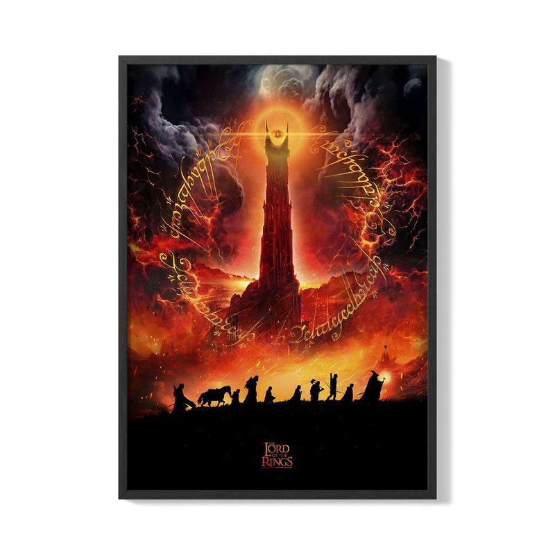 CREANGO - CUADRO POSTER EL SEÑOR DE LOS ANILLOS 33X43 DISEÑO 2