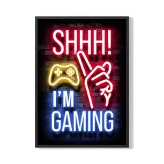 CREANGO - CUADRO POSTER GAMER ESTOY JUGANDO 33X43