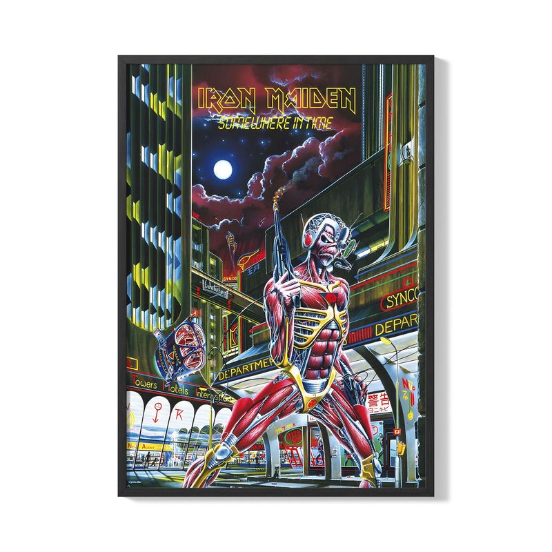 CREANGO - CUADRO POSTER IRON MAIDEN SOMEWHERE IN TIME 33X43