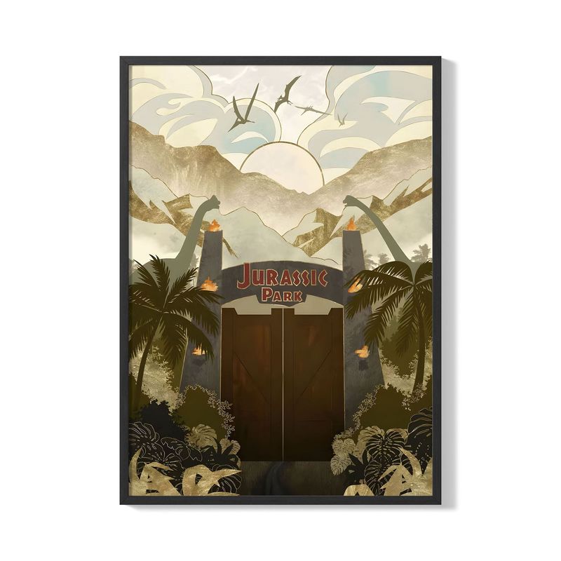 CREANGO - CUADRO POSTER JURASSIC PARK 33X43 DISEÑO 2