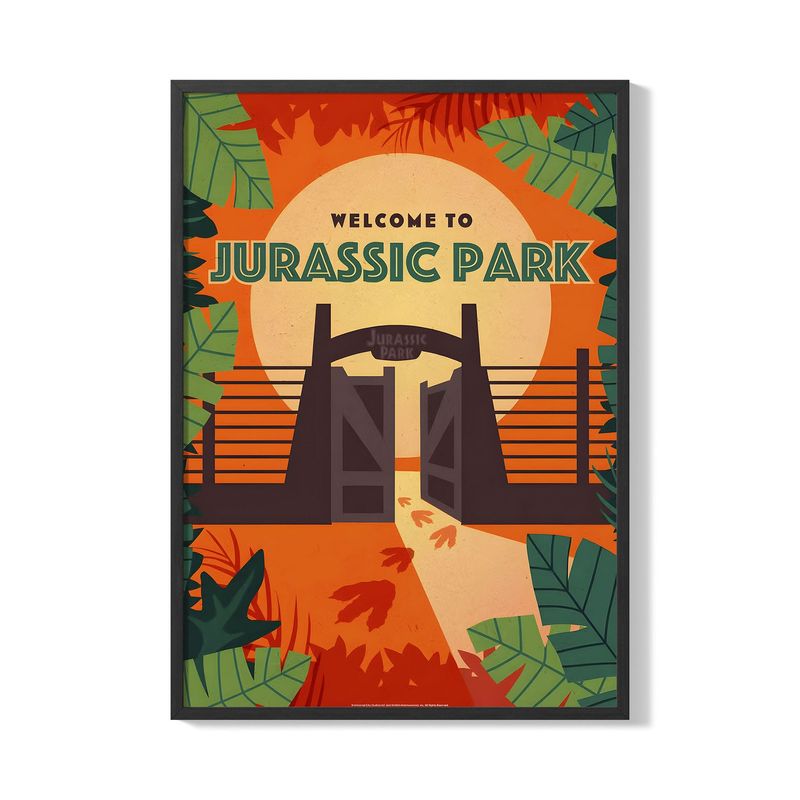CREANGO - CUADRO POSTER JURASSIC PARK 33X43 DISEÑO 4