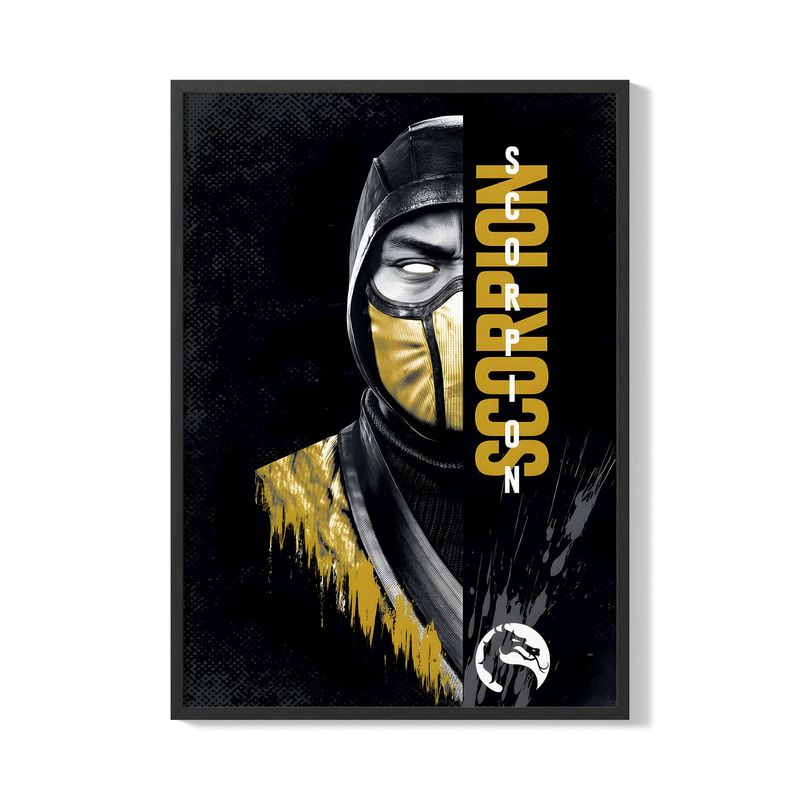 CREANGO - CUADRO POSTER MORTAL KOMBAT SCORPION 33X43