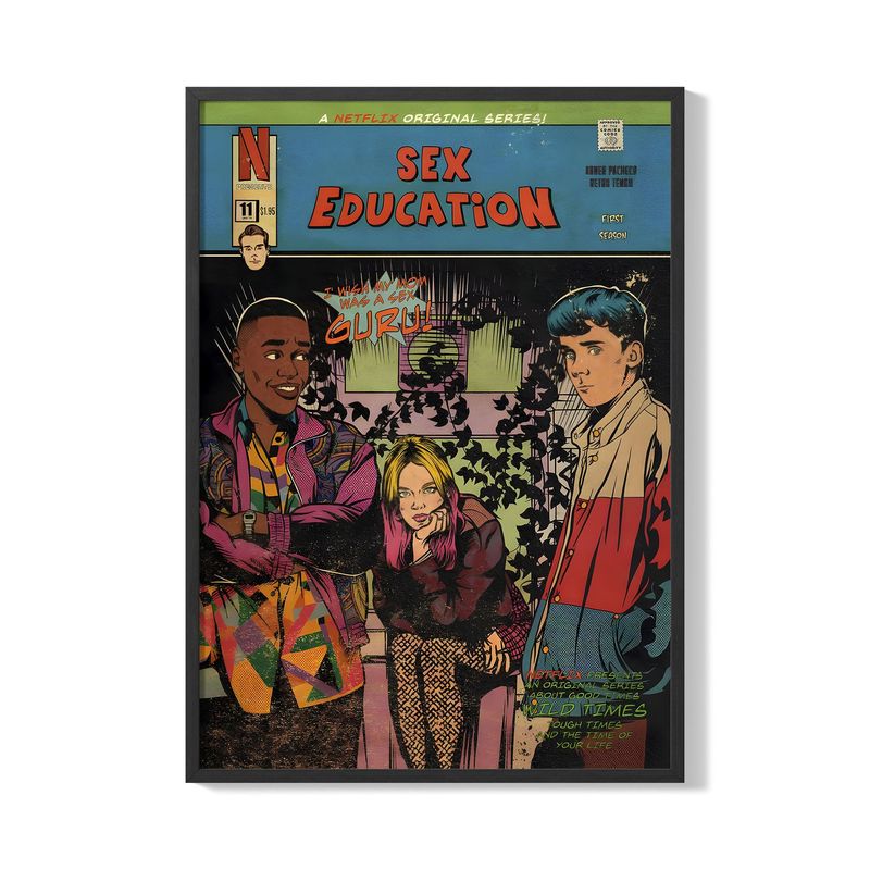 CREANGO - CUADRO POSTER SEX EDUCATION 33X43