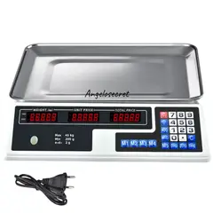 GENERICO - Balanza Pesa Digital 40kg Sobremesa