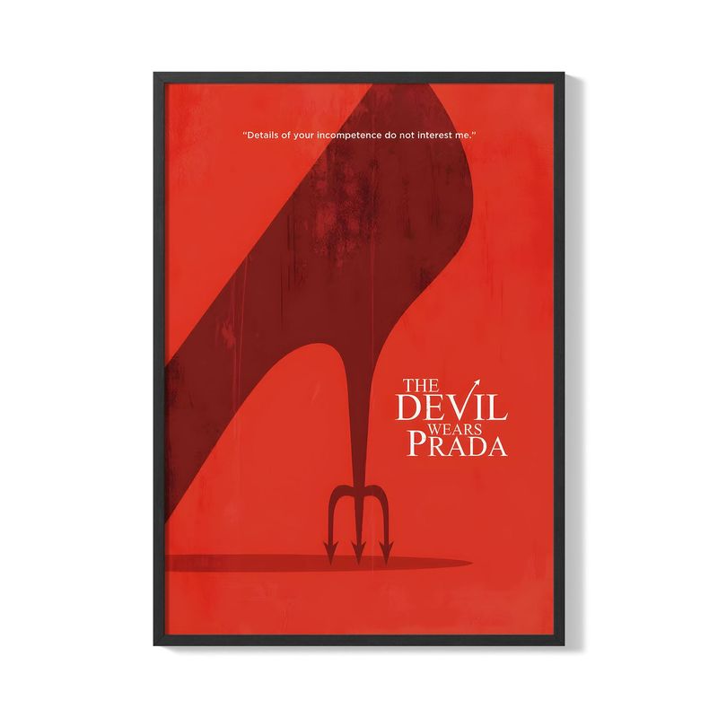 CREANGO - CUADRO POSTER EL DIABLO VISTE A LA MODA 33X43 DISEÑO 1