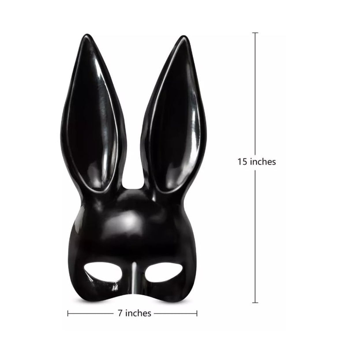 GENERICO - Kit 2pz Máscara y Orejas De Conejo Playboy Blanco+negro