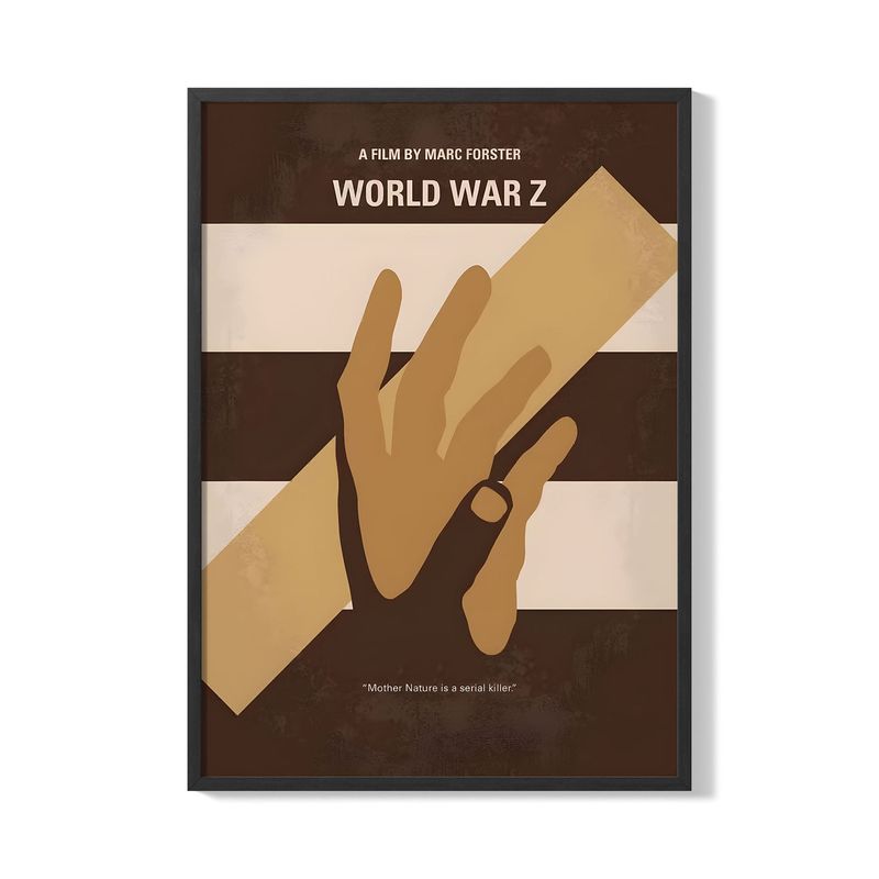 CREANGO - CUADRO POSTER GUERRA MUNDIAL Z 33X43