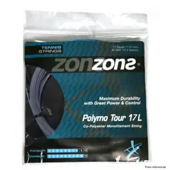 ZONS - Set Cuerda Tenis Polymo Tour 1.23 / 17 Plata