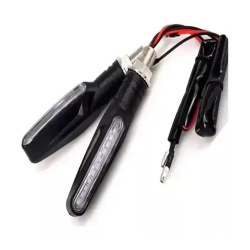 GENERICO - Intermitentes Led Secuenciales Para Moto Rojo