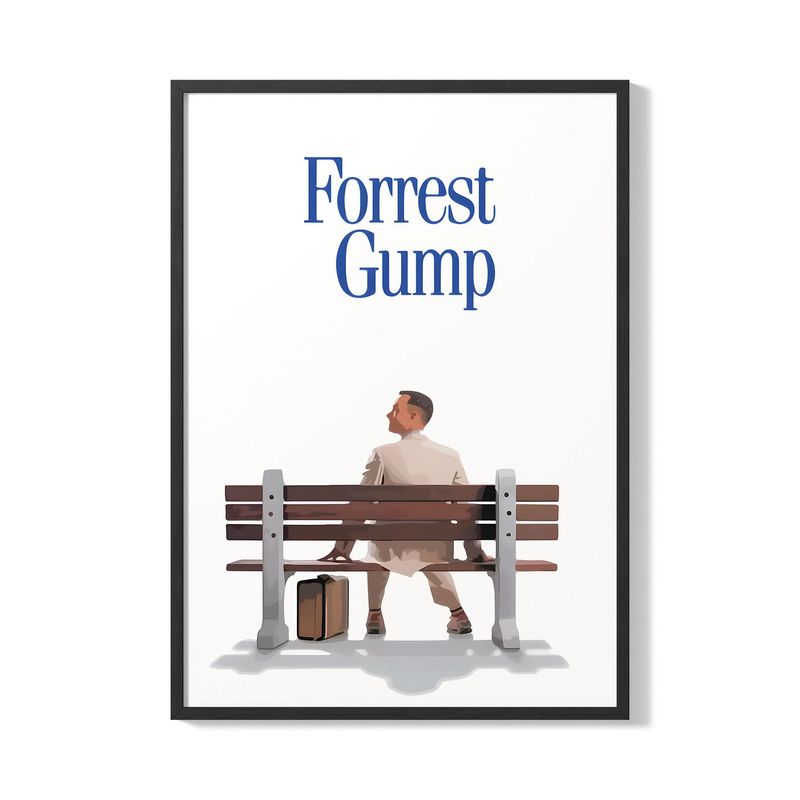 CREANGO - CUADRO POSTER FORREST GUMP 33X43 DISEÑO 2