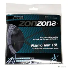 ZONS - Set Cuerda Tenis Polymo Tour 1.28 / 16L Plata