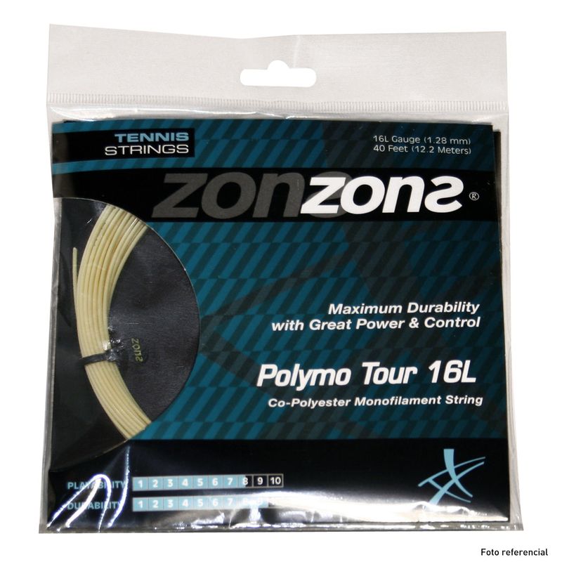 ZONS - Set Cuerda Tenis Zons Polymo Tour 1.28 / 16L Ámbar