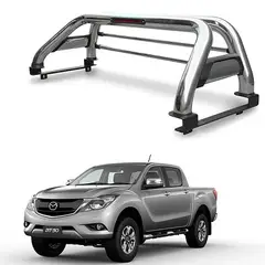 GENERICO - BARRA ANTIVUELCO PARA CAMIONETA CROMADO MAZDA BT50