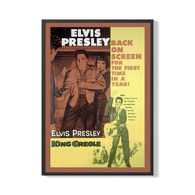 CREANGO - CUADRO POSTER ELVIS PRESLEY 33X43 DISEÑO 1
