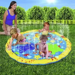 GENERICO - Alfombra Inflable Lanza Agua Con Rociador Piscina Niños