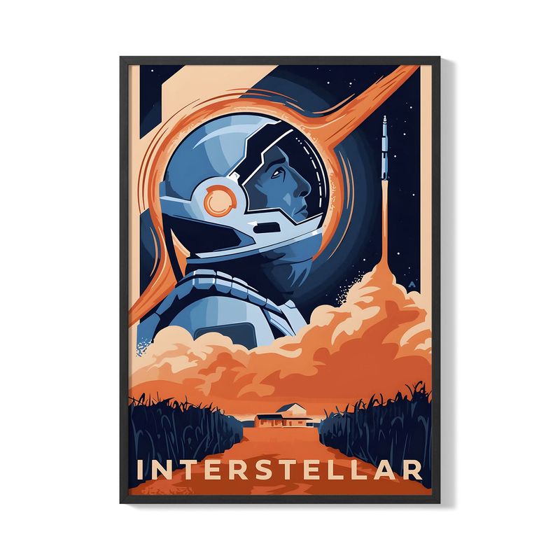 CREANGO - CUADRO POSTER INTERESTELAR PELICULA 33X43 DISEÑO 1