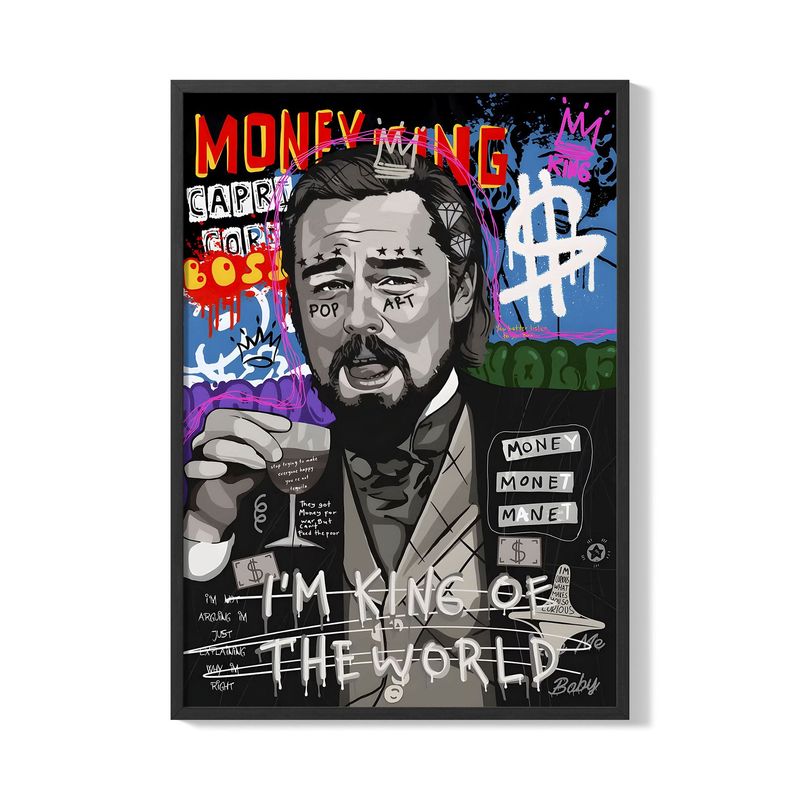 CREANGO - CUADRO POSTER LEONARDO DICAPRIO MEME 33X43