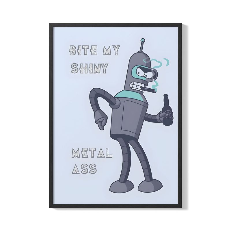 CREANGO - CUADRO POSTER BENDER FUTURAMA 33X43
